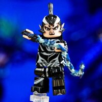 Nezha 's Hand Made Magic Boy Khối xây dựng hàng hóa biển ma ám Shen Gong Leopard Minifigure Aoguang Ao Bing Tương thích Lego Cracked Hollow Thunder