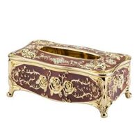 (NFYW) European-Style Luxury Tissue Box Universal Paper Holder Office Desk Pumping Paper Family KTV Hotel Car Storage Tissue