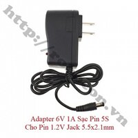 NG112 Adapter 6V 1A Sạc Pin 5S Cho Pin 1.2V Jack 5.5x2.1mm