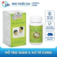 Nga Phụ Khang - hỗ trợ giảm U xơ tử cung, u nang buồng trứng từ cây Trinh nữ hoàng cung Hộp 60 viên