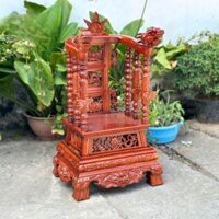 Ngai thờ gỗ hương ngai triện trung 87x47x37cm