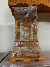 Ngai Thờ Gỗ Mít Kiểu Vách Thủng Cỡ Trung TT-DT474