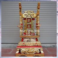 Ngai thờ gỗ mít ỷ thờ gia tiên gỗ cao cấp, Long ngai gỗ mít