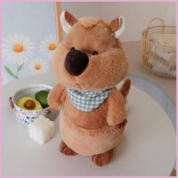 Ngắn Đuôi Kangaroo Sang Trọng Lùn-Sized Dễ Thương Nhồi Bông Kangaroo Di Động Ôm Gối Trang Trí Giường Trang Trí Cho Bo shinvn