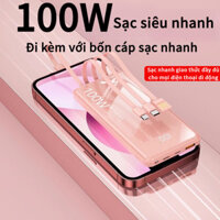 Ngân hàng điện di động 20000mAh Sạc siêu nhanh 66W cho iP Samsung Huawei Bộ sạc pin di động EXternal Powerbank