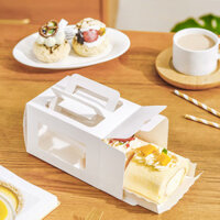 Ngăn Kéo Cửa Sổ Hộp Bánh Cuộn Hộp Đóng Gói Nướng Cắt Miếng Hộp