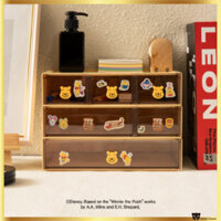 Ngăn kéo Disney Winnie the Pooh có thể xếp chồng lên nhau 3 loại có nhãn dán trang trí