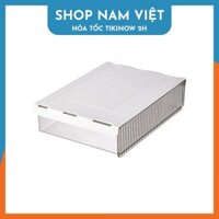 Ngăn Kéo Dưới Bàn Làm Việc Trong Suốt - Hộp Nhựa Để Đồ Dán Dưới Bàn Kèm Miếng Dán - Vừa Đen