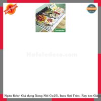 Ngăn Kéo/ Giá đựng Xong Nồi Cw25, Inox Sợi Tròn, Ray âm Giảm Chấn CARINY bAdiSOLA CW25