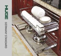 Ngăn kéo xoong nồi inox 304 nan dẹt HUGE H-XN13G8