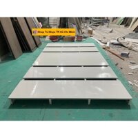 [Ngang 1m2 x Dài 2m] Giường Ngủ Pallet Nhựa Gấp Gọn Kích thước Cao 8,5cm Màu Trắng PL003