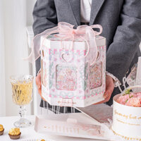 Ngày Của Mẹ Lục Giác Lục Giác Hộp Bánh Bất Ngờ Mẹ Sinh Nhật Hộp Quà Tặng Bao Bì Hộp Trang Trí Cắm