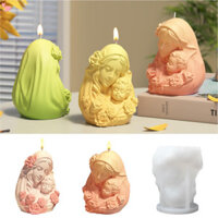 Ngày Của Mẹ Nến Thơm Khuôn Silicon Xà Phòng Khuôn DIY Mẹ Và Con Vật Trang Trí Hương Liệu Thạch Cao Khuôn Quà Tặng Ngày Của Mẹ Trang Trí Nhà