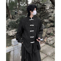 Ngày đầu năm mới Lễ Hội Mùa xuân cổ đứng cài cúc áo sơ mi hoa trang phục áo dài Trung Quốc cách tân phong cách Trung Quốc xuân thu Áo khoác dài tay