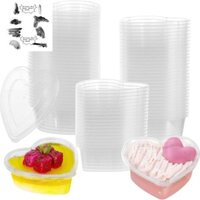 Ngày Lễ Tình Nhân Hình Trái Tim Hộp Đựng, 5 Oz Hình Trái Tim Slime Lưu Trữ Cho DIY CraftMaking Liquid Foam