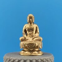 Ngày trọng đại Phật Tathagata Đồ trang trí Đồng nguyên chất Thượng Đế Phật Hộ gia đình Phước lành Tượng Phật Kích thước lớn Ngồi Sen Sakyamuni Tượng đồng 1-1