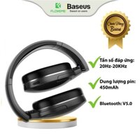 (NGD02-C01) Tai Nghe Chụp Tai Không Dây Cao Cấp Baseus Encok D02 Pro Stereo ,Pin Li-ion 450mAh, Bluetooth 5.0.