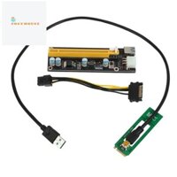 Ngff M.2 M Key to USB 3.0 PCI-E Riser Card M2 sang USB3.0 PCIE 16X 1X Extender có nguồn cho Litecoin Bitcoin Miner