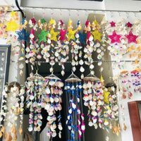 Nghe âm thanh biển, chuông gió vỏ sò tự nhiên, trang trí treo lớn, trang trí phòng khách, phòng ngủ, ban công, quà sinh nhật cho bé gái