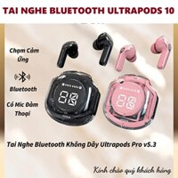 Nghe Nhạc Không Dây - Tai Nghe Bluetooth Ultrapods Ky10 Có Mic Đàm Thoại Chống Ồn Chơi Nhạc Liên Tục 4h