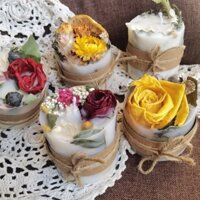 Nghệ Thuật Làm Khô Hoa Hương Liệu Nến Bất Tử Hoa Hồng Hương Sáp Thực Vật Tinh Dầu Mở Rộng Hương Thơm Đồ Trang Trí Khử Mù