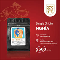 Nghĩa - 100% cà phê Robusta Red Honey Chư Sê, Gia Lai đậm vị Sữa Dừa & Thốt Nốt (Phin)
