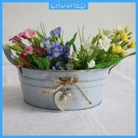 Nghiền Bình Hoa Sáng Tạo Có Thể Mộc Mạc Sắt Kim Loại Bình Đựng Thiếc Xô Mạ Kẽm Có Thể