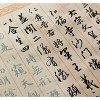 [Nghiên cứu Thư pháp] Bàn chải Hộp đựng nhỏ Sao chép Sách vẽ màu đỏ Giấy gạo Wang Xizhi Thư pháp Shengjiao Xu Lanting Xu Shengjiao Xu Junmei Cổ Yamei