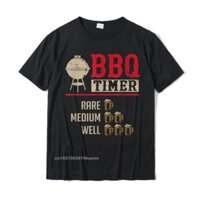 Ngộ nghĩnh BBQ Thịt Nấu Hẹn Giờ Bia Nướng Đầu Bếp Thịt Nướng Quà Tặng Áo Thun Thường Ngày Công Ty Cotton Nam Áo Thun Áo Tee