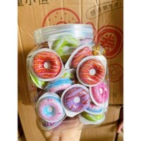 [Ngộ nghĩnh đáng yêu] Kẹo dẻo trái cây Donut/kẹo chip chip donut hương trái cây thơm ngon đáng yêu