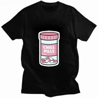 Ngộ nghĩnh Thuốc Đồ Họa Áo Sơ Mi Nam Shortsleev Camisa In Áo Dạo Phố Nam Quần Áo