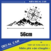 Ngoại Thất Xe Ô Tô Tạo Kiểu 1 56X30 Cm Xe Phong Cảnh La Bàn Miếng Dán Cao Chất Lượng Vinyl Ngoài Khơi Đường SUV Đề Can