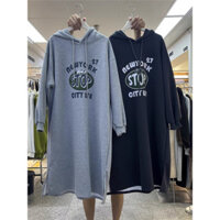 Ngoại Thương Hàn Quốc Dongdaemun Thu Đông Lông Cừu Lót Phiên Bản Hàn Quốc Thường Ngày Chia Có Mũ Trùm Đầu Áo Nữ Dài Tay Áo Khoác Ngoài