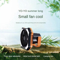 Ngoài trời di động cắm trại Lều Quạt Nhiệt Led ánh sáng 5200Mah có thể sạc lại xoay đèn lồng với Dã Ngoại móc treo