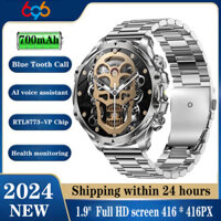 Ngoài Trời Đồng Hồ Thông Minh Cuộc Gọi Răng Xanh 1.90 "Thể Dục Thể Thao Chống Thấm Nước Theo Dõi Sức Khỏe Âm Nhạc 700Mah Pin Đồng Hồ Thông Minh Đèn Pin AK75