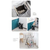 Ngoài Trời Gấp Giá Đựng Rác Giá Để Đồ Sáng Tạo Hộ Gia Đình Nhà Bếp Kim Loại Thùng Rác Túi Đựng Rác Giá Đỡ Thịt Nướng