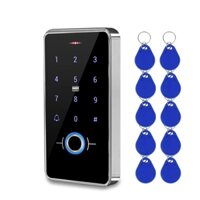 Ngoài trời IP68 Bàn phím điều khiển truy cập vân tay chống nước Bàn phím RFID Bảng điều khiển cảm ứng Hệ thống mở cửa điện tử Thẻ 13,56 MHz