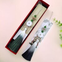 Ngọc bội Quạt Tua Rua Đính Ngọc Bích Tinh Tế Cao Cấp Làm Mặt Dây Chuyền Điện Thoại Di Động Trang Phục