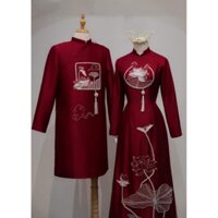 ngọc bội tua rua áo dài