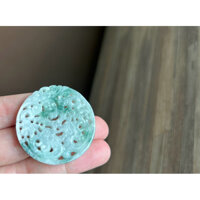 Ngọc Jadeite Jade A chạm lộng (có sớ )