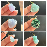 Ngọc Phỉ Thuý Type A Tự Nhiên - mặt dây chuyền cẩm thach Myanmar (nhiều mẫu)