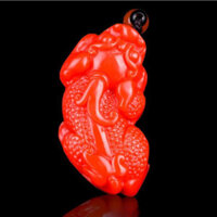 Ngọc Pixiu Mặt Dây Chuyền Nam Nữ Phong Cách Ruby Pixiu Mặt Dây Chuyền Phụ Kiện Mặt Dây Chuyền Ruby
