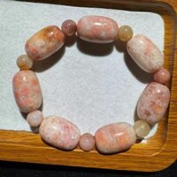 Ngọc san hô tự nhiên Chất liệu cộng sinh Hạt thùng Vòng tay đính cườm