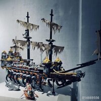 🔥Ngọc Trai Đen Cướp Biển Vùng Caribe mô hình tàu lắp ráp đồ chơi thuyền buồm khối xây dựng cậu bé🔥