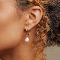 Ngọc Trai Nước Ngọt Nữ Lớn Vòng Ngọc Trai Mặt Dây Chuyền Bông Tai Trang Sức Earrings Jewelry