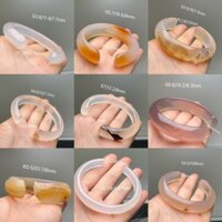 [Ngọc Tự Nhiên] Vòng Tay Chất Liệu Ngựa Tự Nhiên Madagascar Đại Dương Chalcedony Vòng Tay Mở Vòng Tay Một Vật Thể Một Kích Thước Hình Xem Hình 120