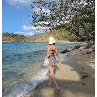 NGOCCLOTHING Đầm 2 dây hở lưng đính nơ xinh xắn đáng yêu dáng xoè  Roxane Dress [FREESHIP] nữ