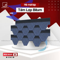 NGÓI BITUM PHỦ ĐÁ DẠNG TỔ ONG MÀU XANH DƯƠNG