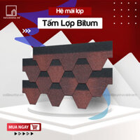 NGÓI BITUM PHỦ ĐÁ DẠNG TỔ ONG MÀU ĐỎ