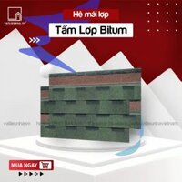 NGÓI BITUM PHỦ ĐÁ DẠNG VẢY RỒNG – MÀU XANH RÊU